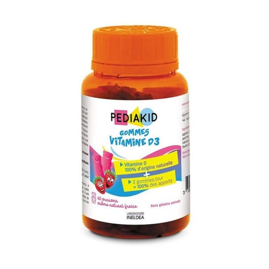 Pediakid Gom Vit D3 Fresa 60