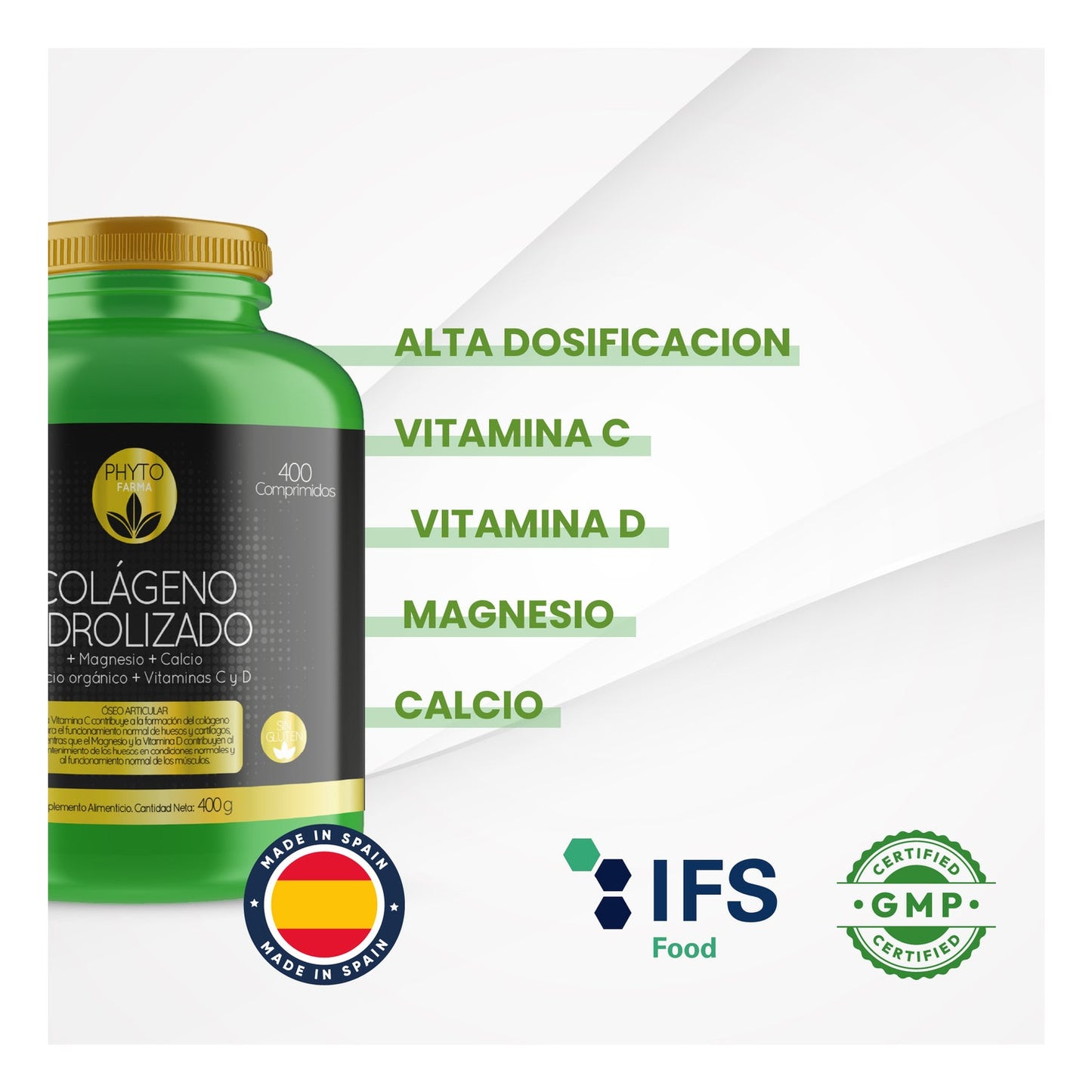 Phytofarma Colágeno Hidrolizado 400comp