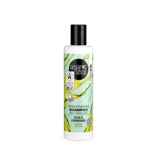 Organic Shop Champú Fortalecedor Anticaída Algas Citronela 280 ml
