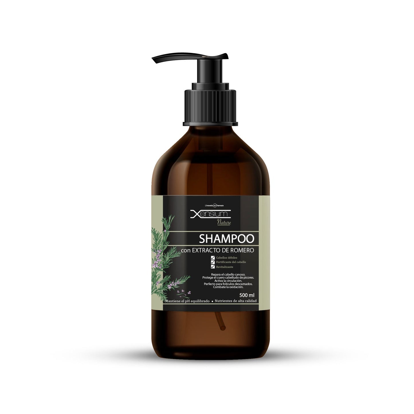 Xensium Nature Champú con Extracto de Romero 500ml