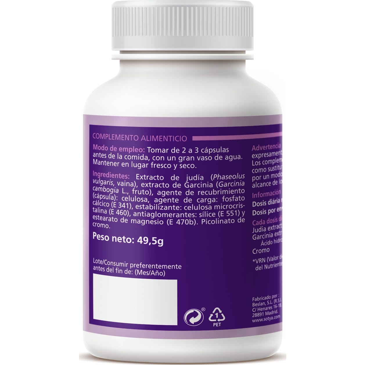 Sotya Carbo Blocker 550 mg 90 cápsulas