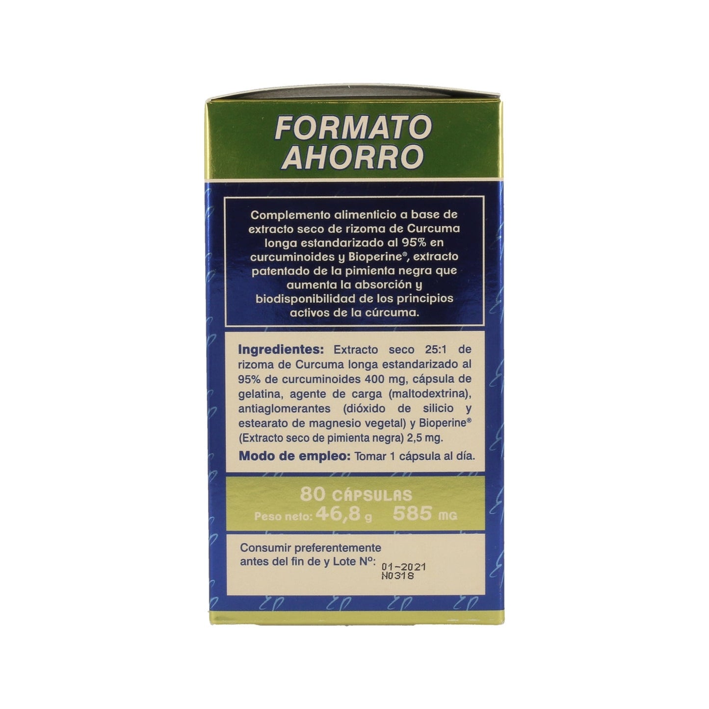 Tongil Estado Puro Cúrcuma 10.000mg 80caps