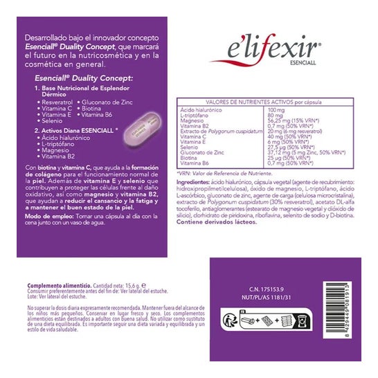 E'Lifexir Cóctel de Belleza Nocturna 30 caps