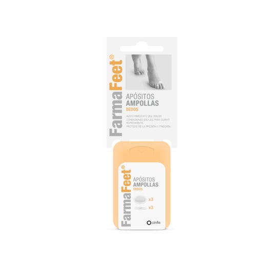 Farmalastic protector ampollas apósito adhesivo dedos 6uds