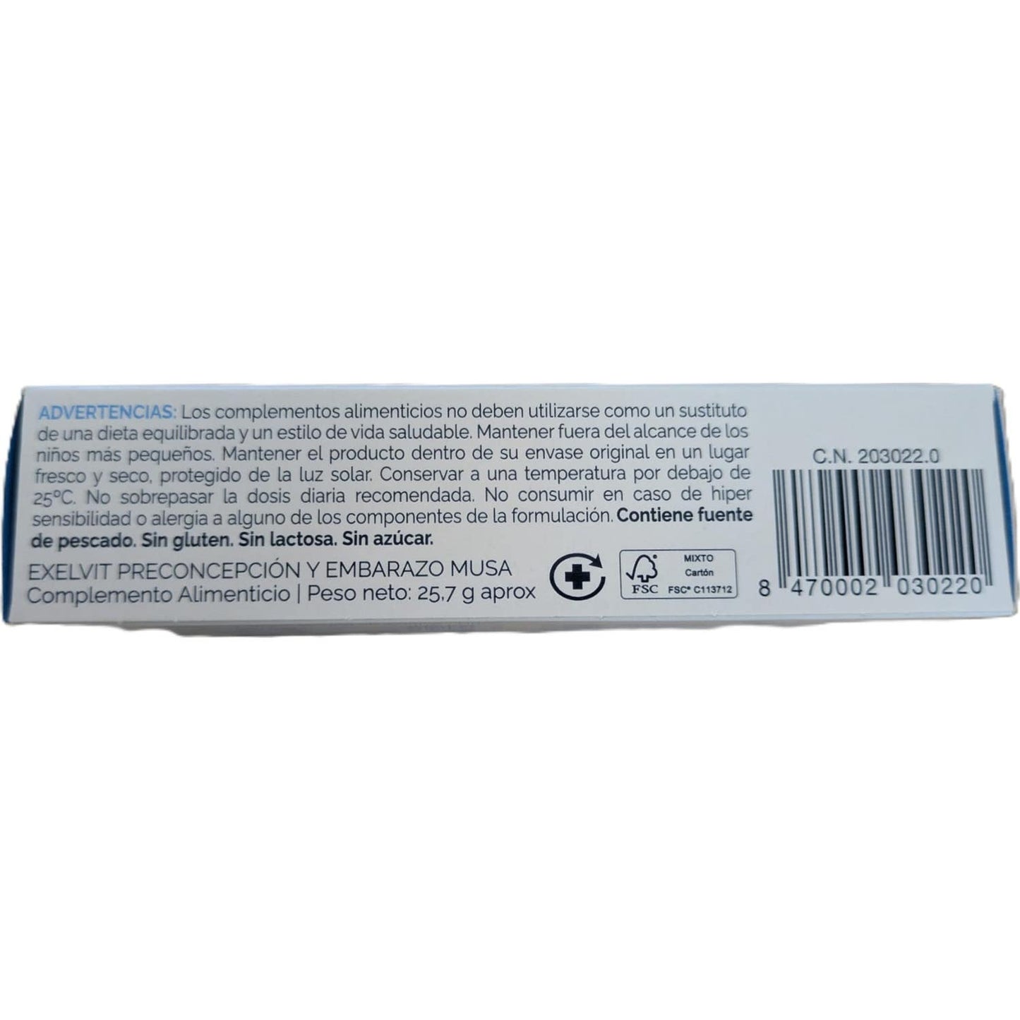 ExelVit Esencial Preconcepción y Embarazo 30caps