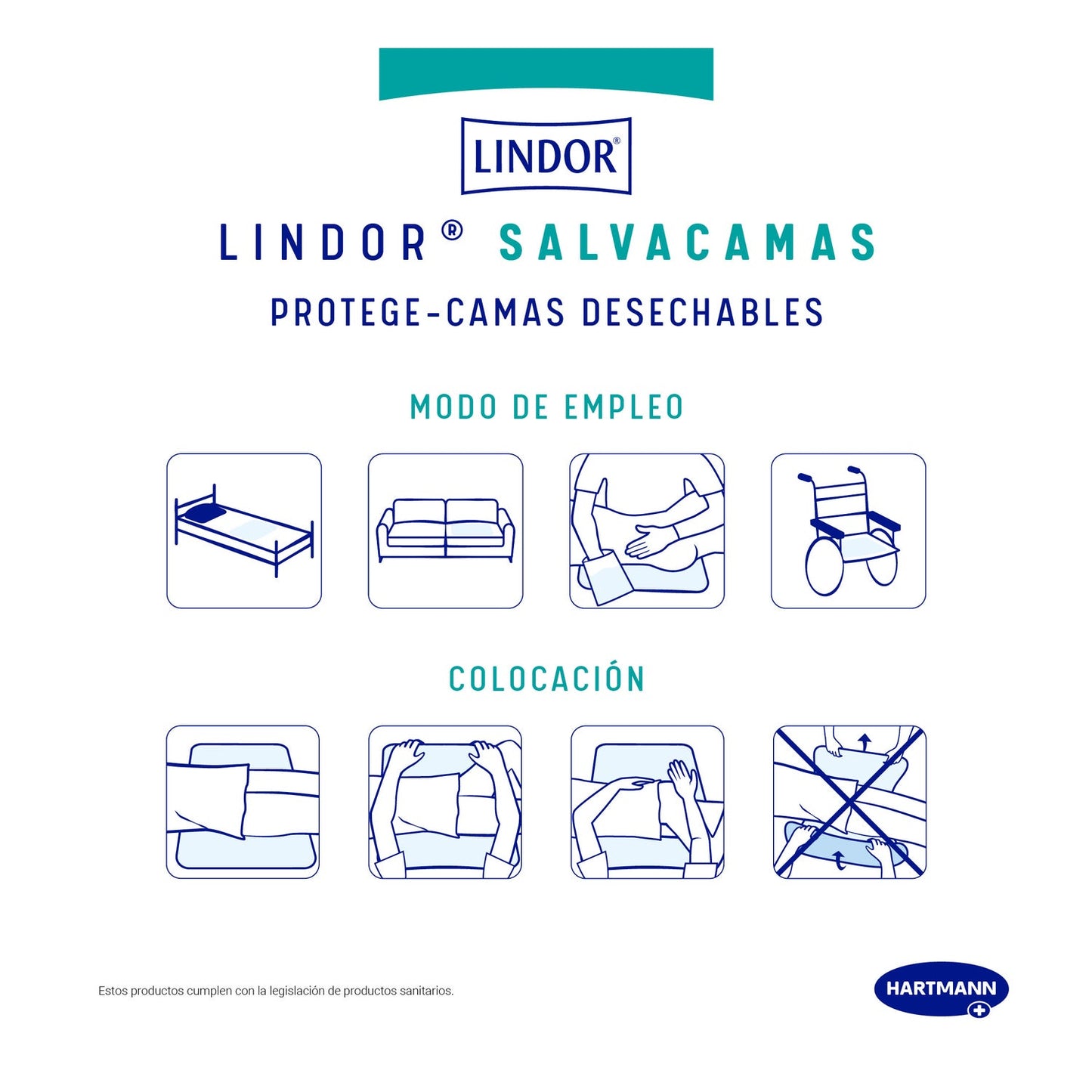 Lindor® salvacamas 60cmx75cm 15uds