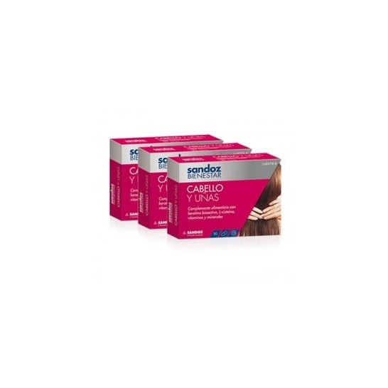 Sandoz Bienestar cabello y uñas 30cáps