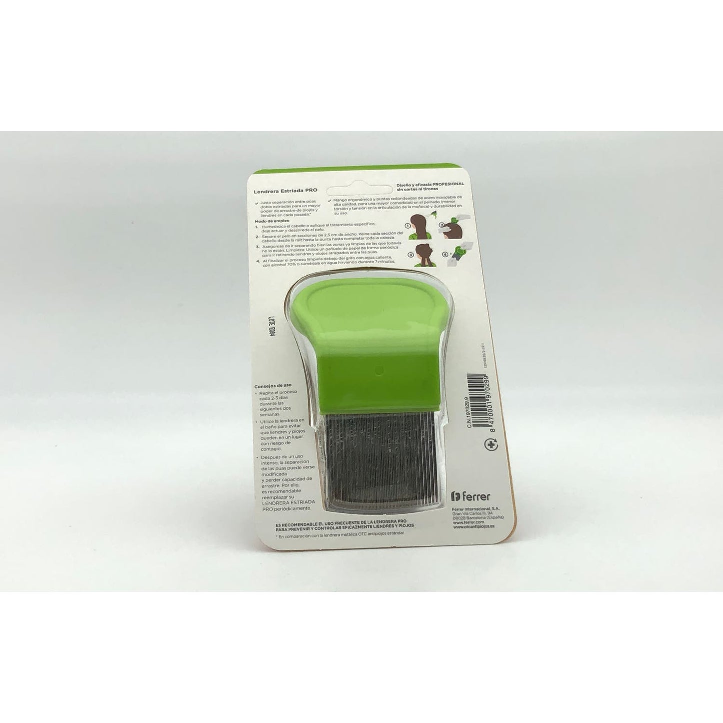 OTC Antipiojos Lendrera Estriada PRO 1u