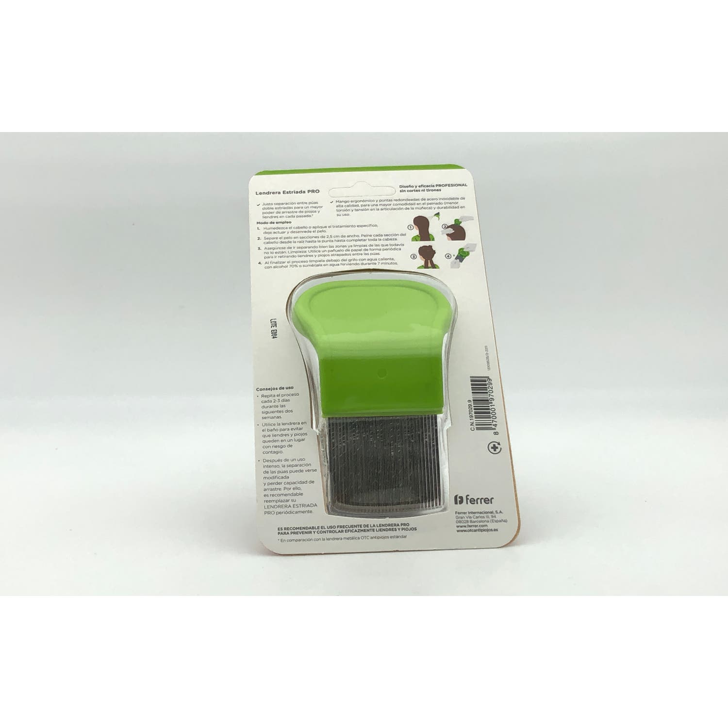 OTC Antipiojos Lendrera Estriada PRO 1u