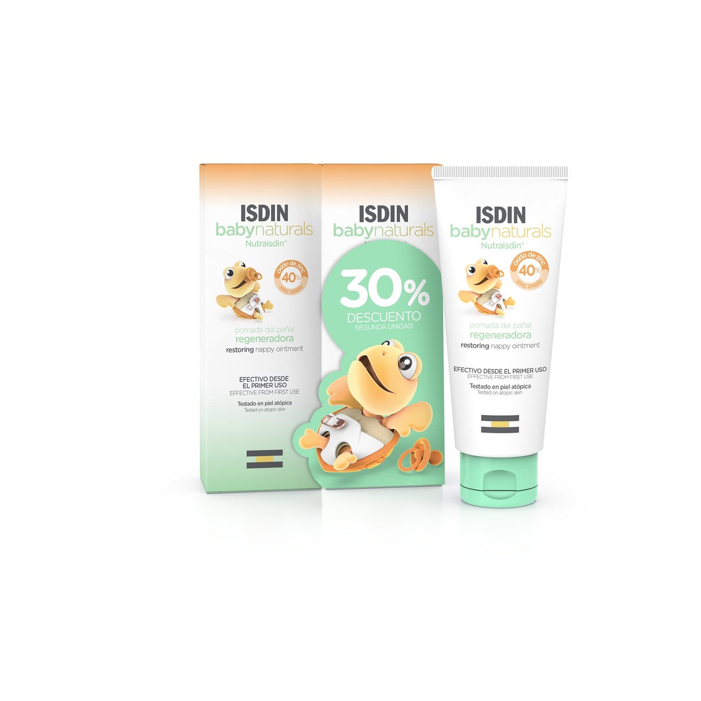ISDIN Baby Naturals Pomada del Pañal Regeneradora 2x100ml
