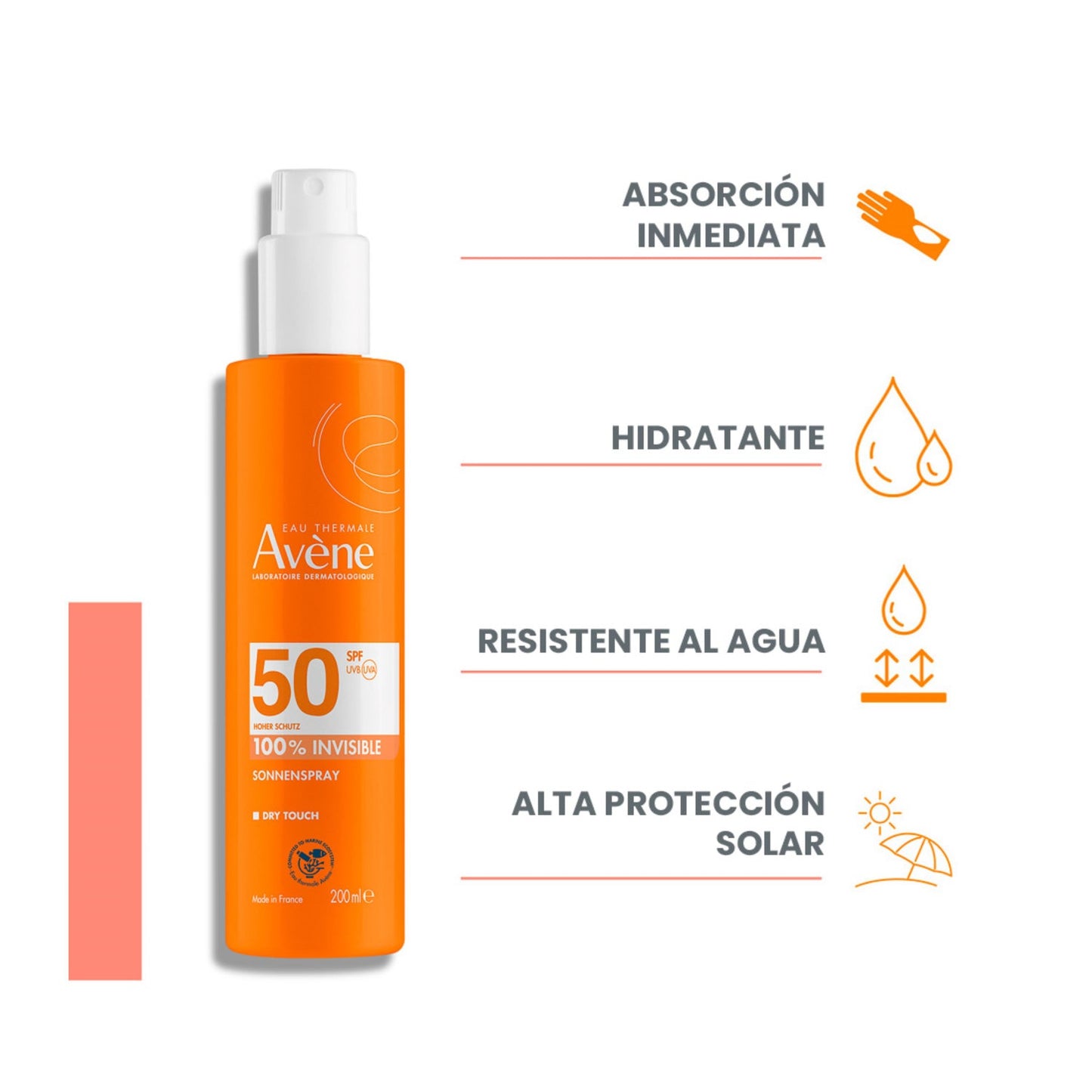 Avène Spray Invisible SPF50+ 200ml