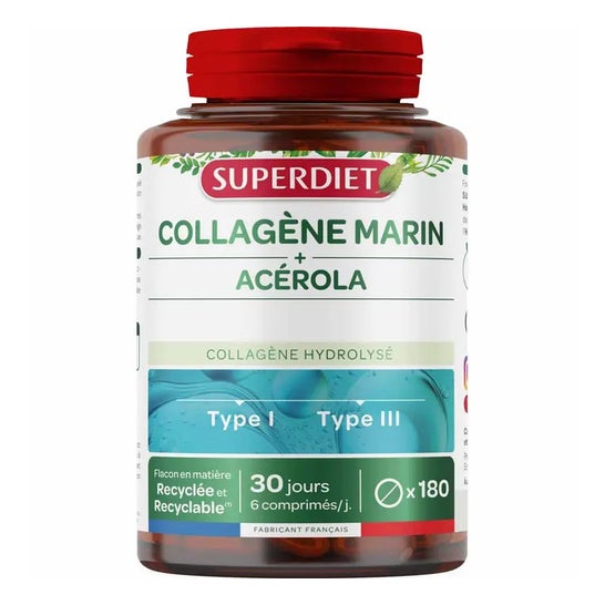 SUPERDIET Colágeno Marino + Vitamina C 180 Comp