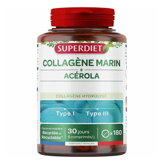 SUPERDIET Colágeno Marino + Vitamina C 180 Comp