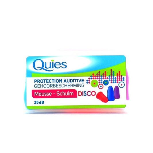 Protección auditiva de espuma Quies Disco 6uts