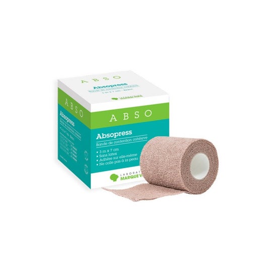 Abso Absopress Banda de Sujeción Cohesiva Blanco 3,5 Mx10 cm
