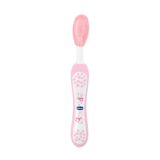 Chicco Cepillo Dental Infantil de Cerdas Suaves Rosa 6 M+ 1 ud