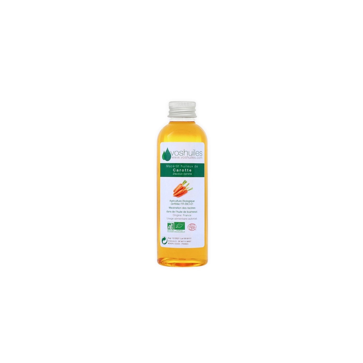 Voshuiles Macerado Aceitoso BIO de Zanahoria 100 ml