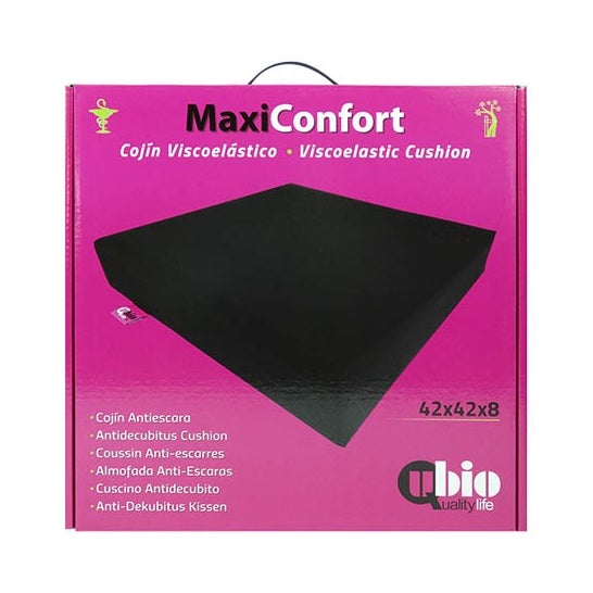 Ubiotex Cojín Visco Maxiconfort 42x42x8cm 1ud