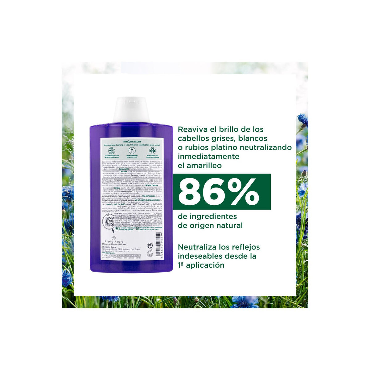 Klorane Champú a la Centaurea BIO 400ml