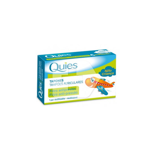 Quies tapones oído silicona anti-presión infantil 2uds