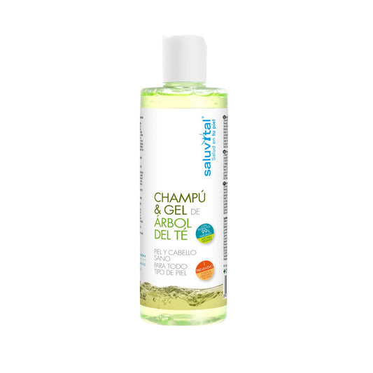 Saluvital Champú & Gel de árbol del té 300 ml
