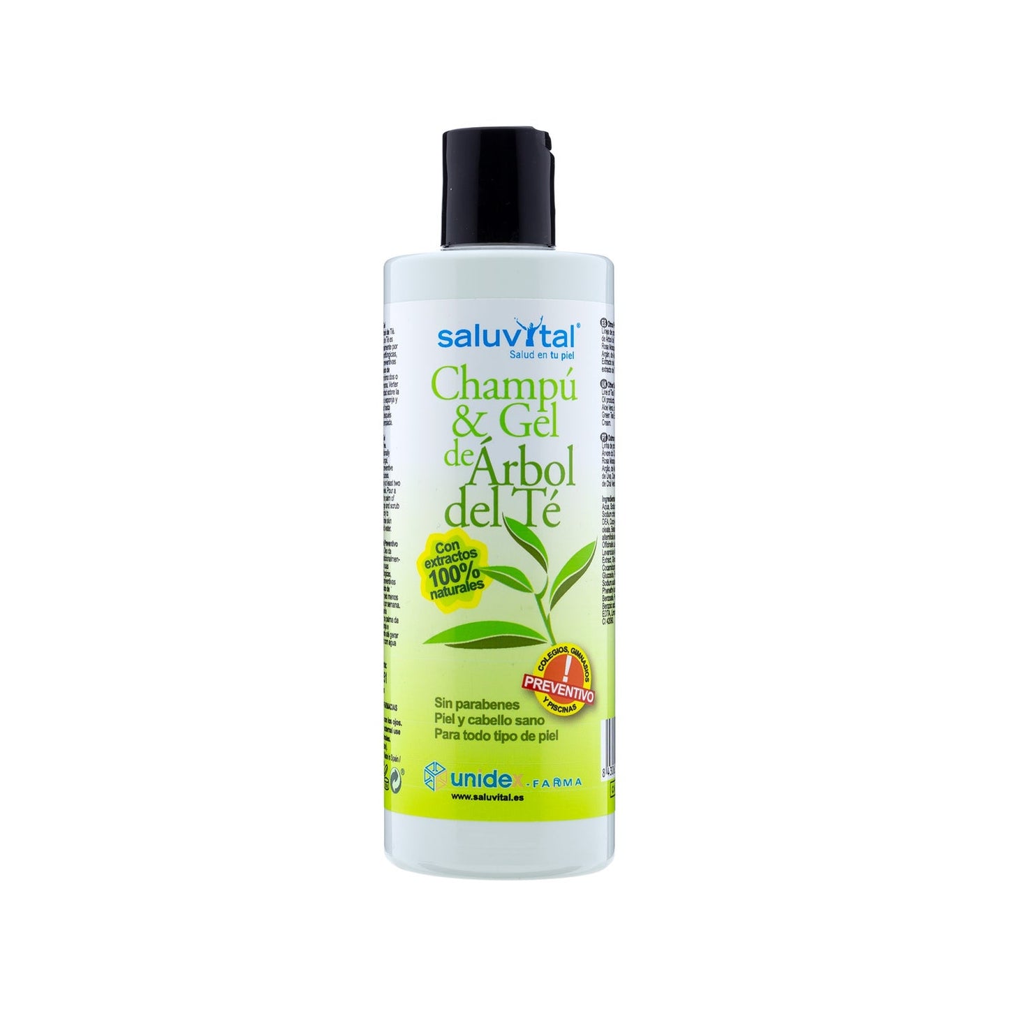 Saluvital Champú & Gel de árbol del té 300 ml