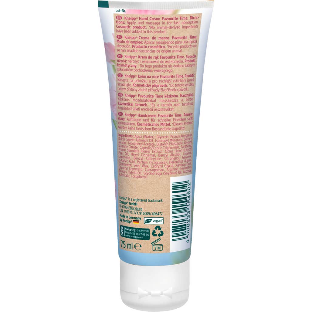Kneipp Crema De Manos Favourite Time 75ml