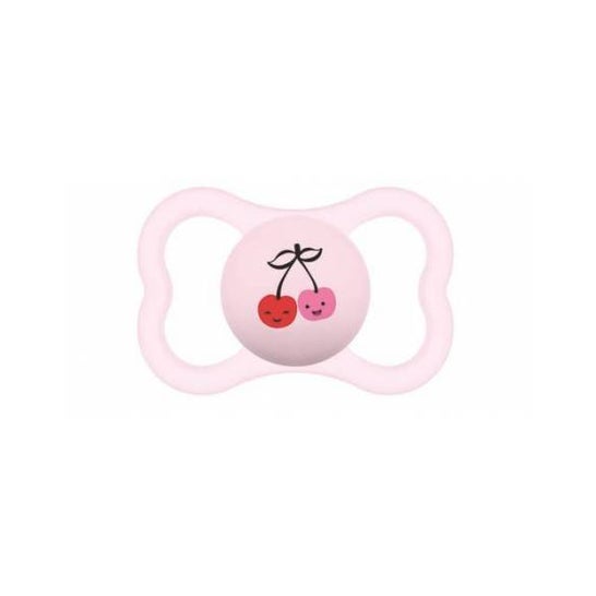 Mam Supreme Chupete Silicona +6M Rosa 1ud