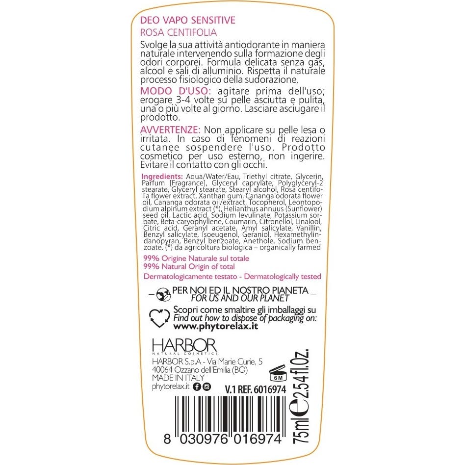 Harbor Desodorante en Spray Sensitive 75ml
