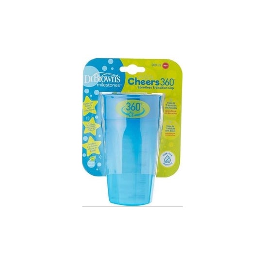 Dr Browns Vaso 360º Sin Boquilla Azul 300 ml