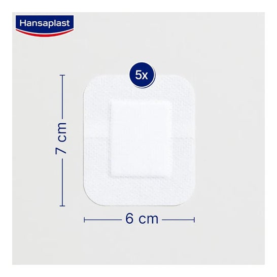Hansaplast Med+ Sensitive XL Apósitos 6x7cm 5uds