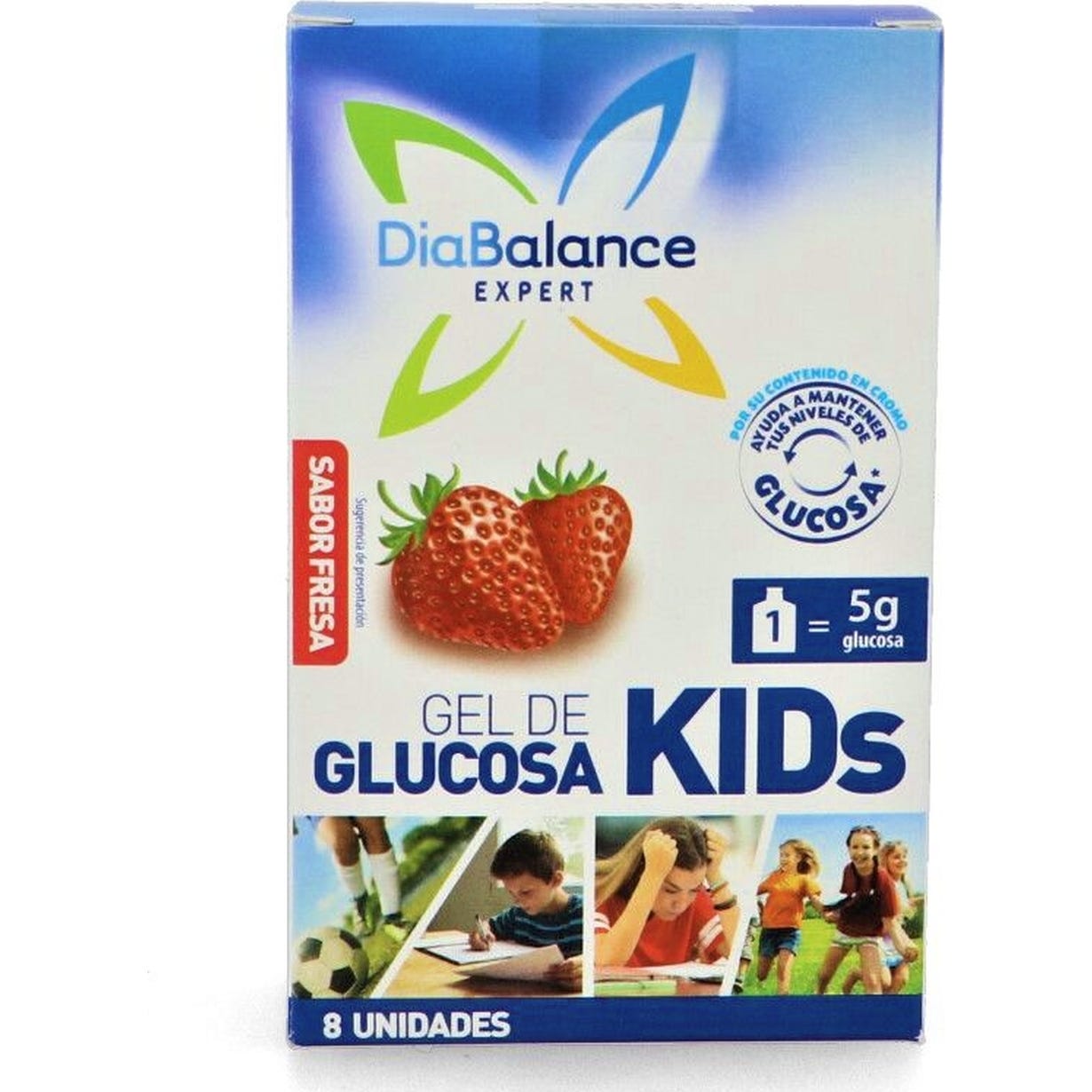 DiaBalance gel de glucosa Kids 8 sobres