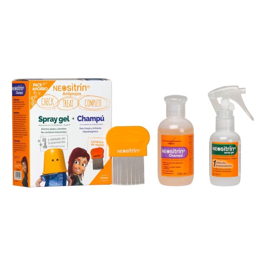 Neositrin Antipiojos Spray Gel 60ml + Champú 100ml