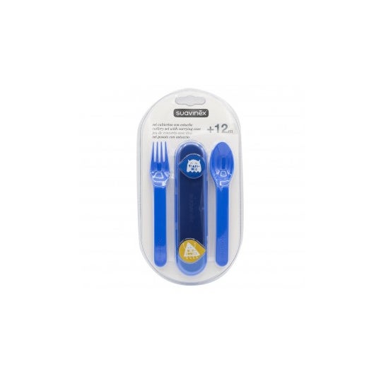 Suavinex Pack de Cubiertos Infantiles con Estuche Infantil