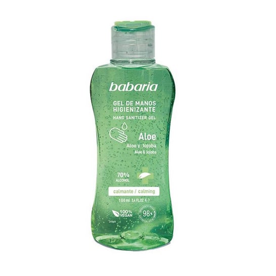 Babaria Gel Manos Higienizante Aloe Y Jojoba Calmante 70% Alcohol 100ml