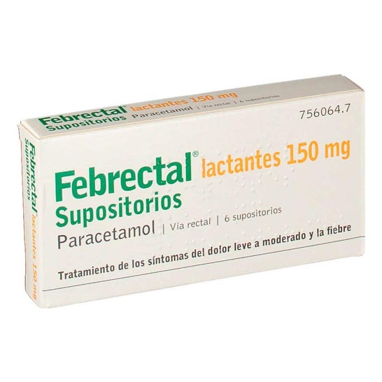 Febrectal Lactantes 150mg 6 Supositorios