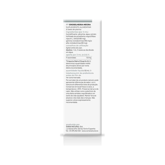 Extracto grosellero Negro Xxi 50 ml Sori