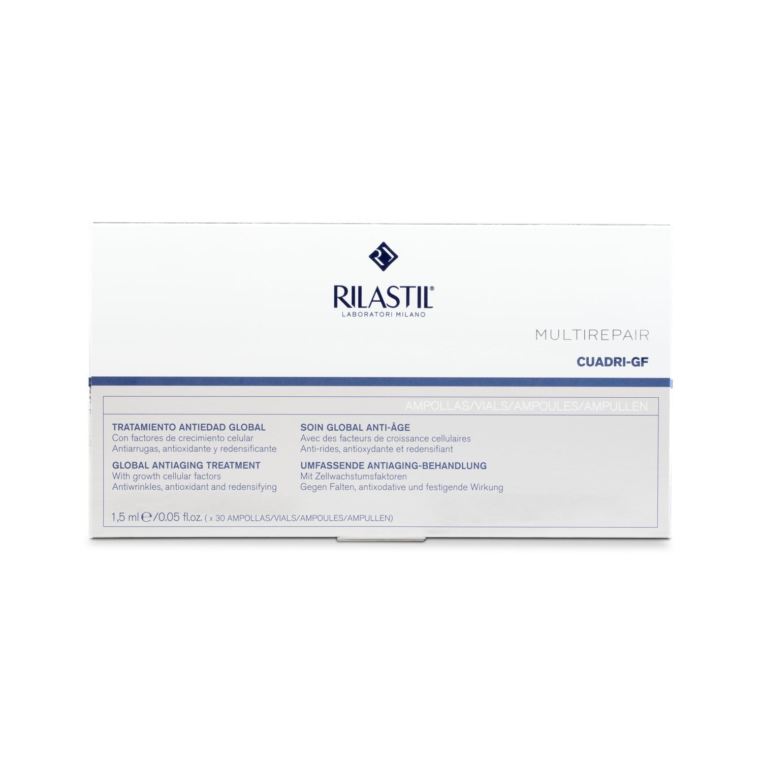 Rilastil Multirepair Cuadri GF Tratamiento Antiedad Global 30 ampollas