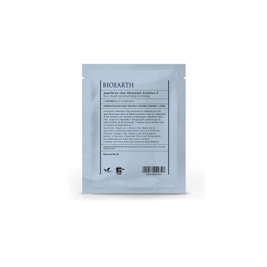 Bioearth Mascarilla Facial Monodosis Hidratante Calmante Camomila 15 ml