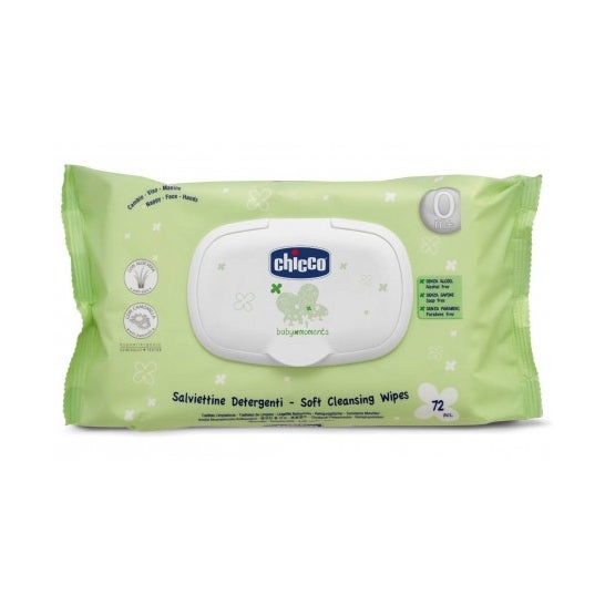 Chicco Baby Moments Toallitas Húmedas a Las Flores con Dispensador 72 uds