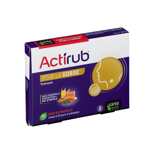 Sante Verte Actirub Throat 15 Tabletas