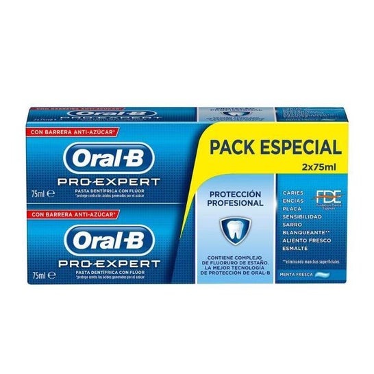 Oral-B Pro-Expert Protección Profesional Dentífrico 2x75ml