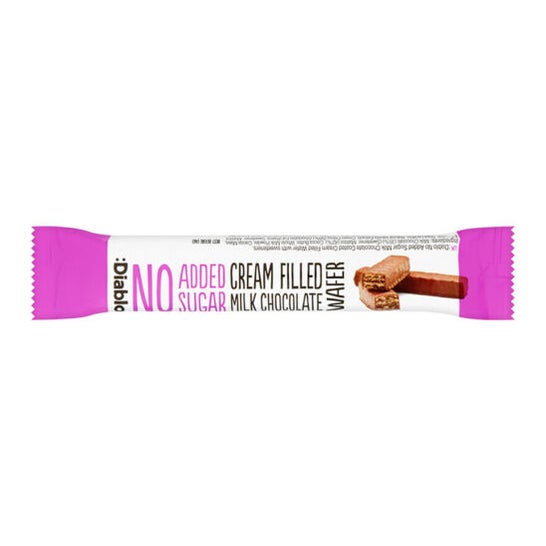 :Diablo Barquillo de Chocolate con Leche Sin Azúcar 30 g