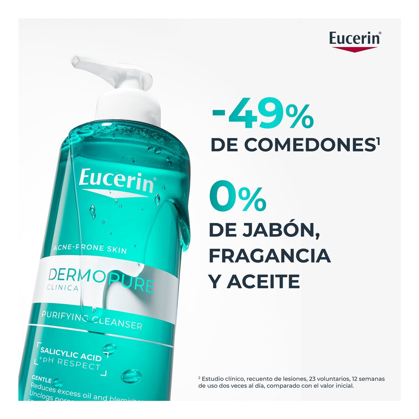 Eucerin DermoPure Clinical Gel Limpiador Purificante 400ml