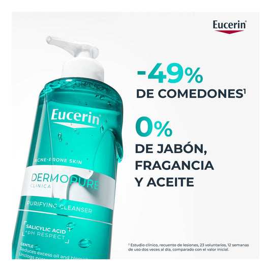 Eucerin DermoPure Clinical Gel Limpiador Purificante 400ml