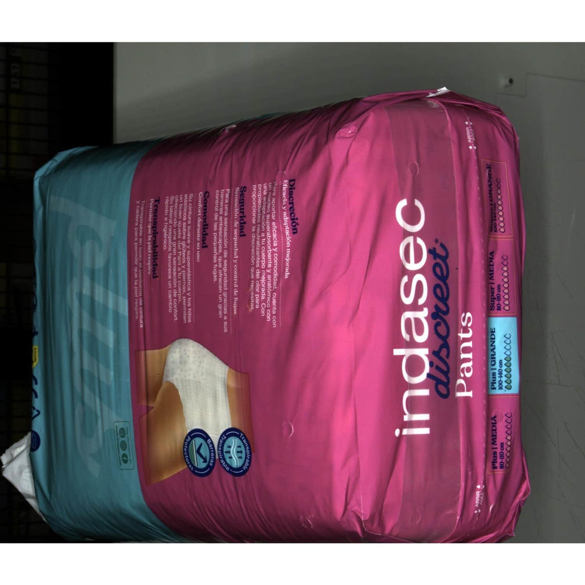 Indasec Discreet Pant Plus T-L 12uds