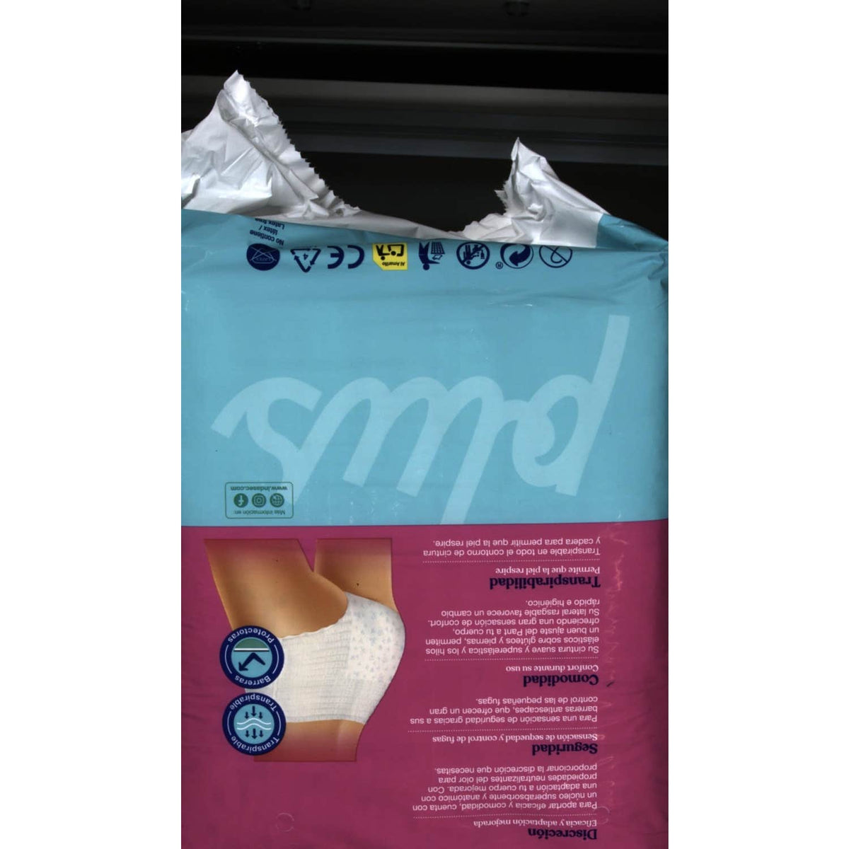 Indasec Discreet Pant Plus T-L 12uds