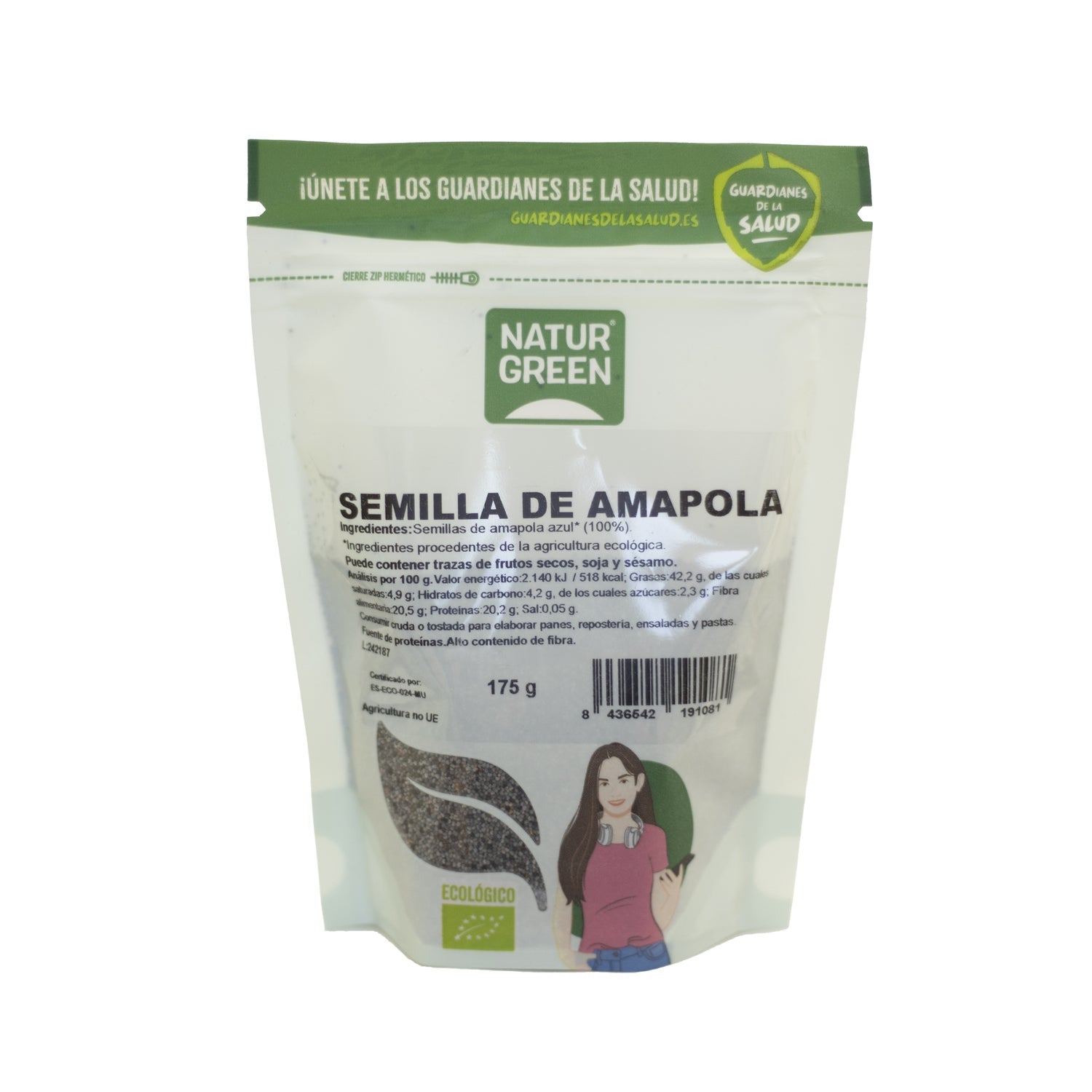Naturgreen Semillas de Amapola Bio 175 g