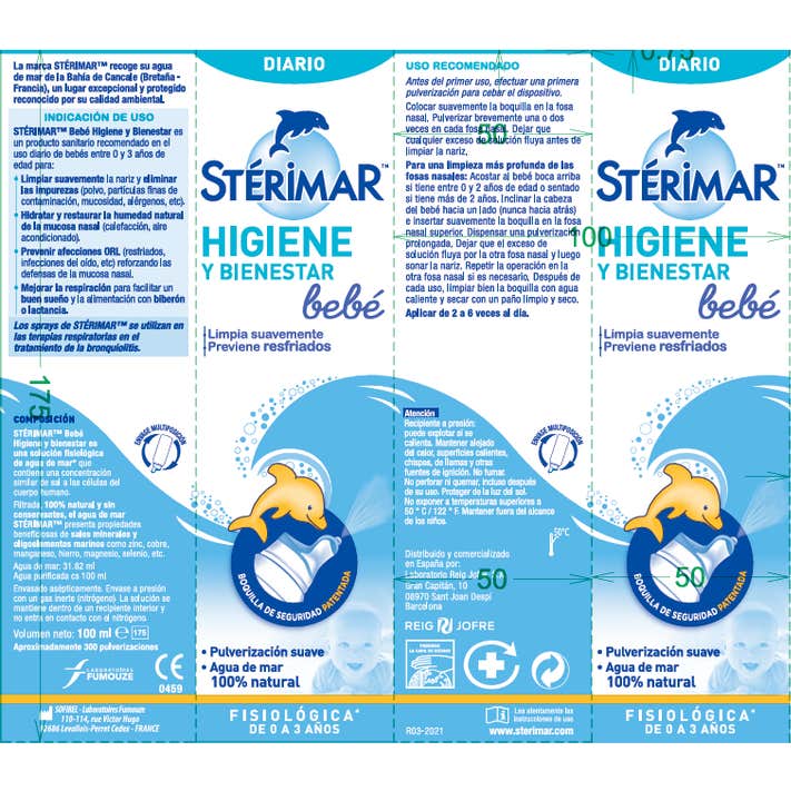 Reig Jofre Stérimar Higiene y bienestar Bebé 100ml
