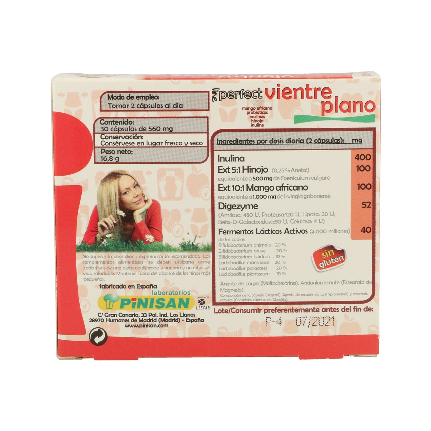 Pinisan Vientre Plano Line Perfect 30 Cápsulas